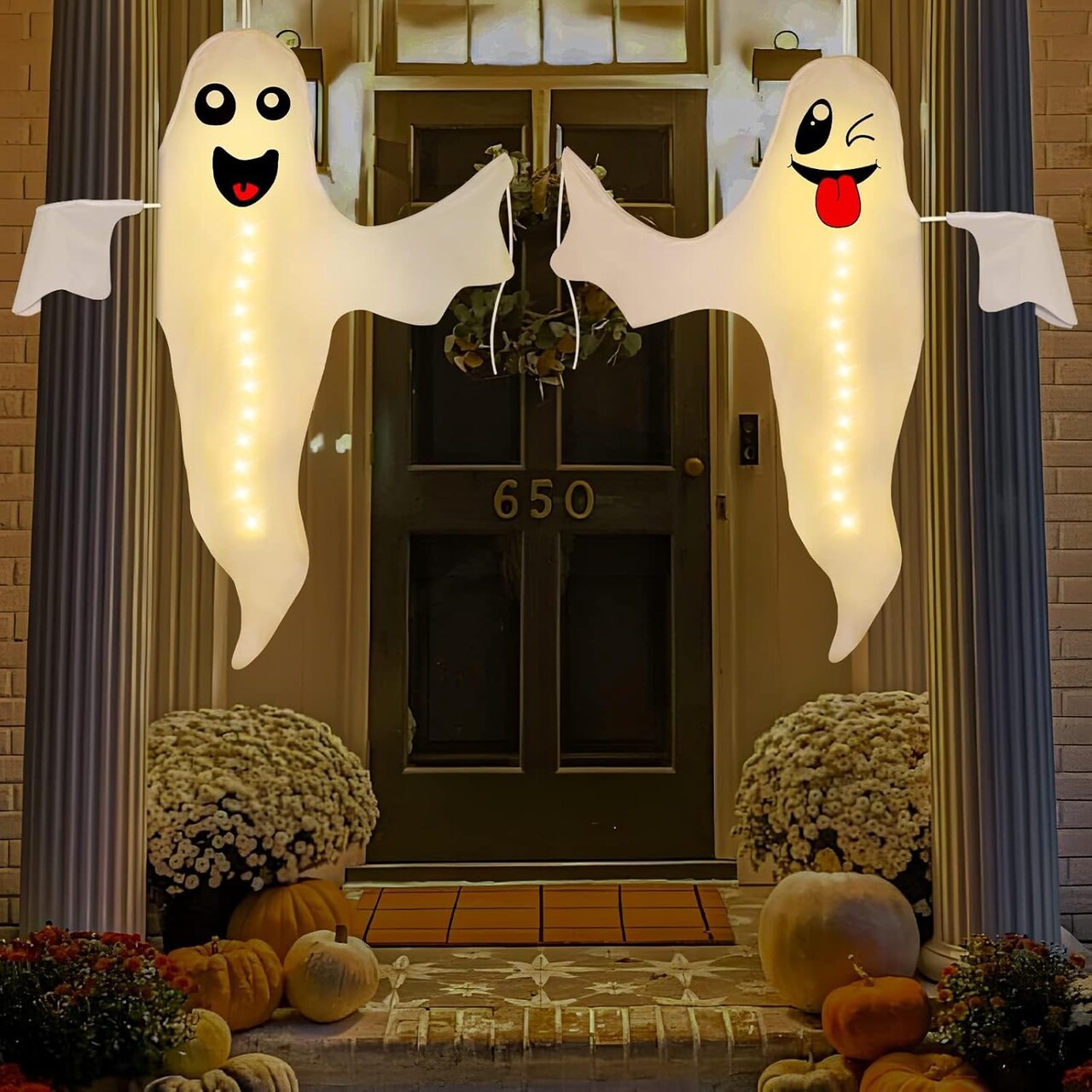 Halloween Ghost Lighted Hanging Decoration Outdoor Decor